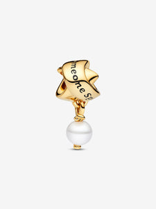 Pandora Treated Freshwater Cultured Pearl Ribbon Charm