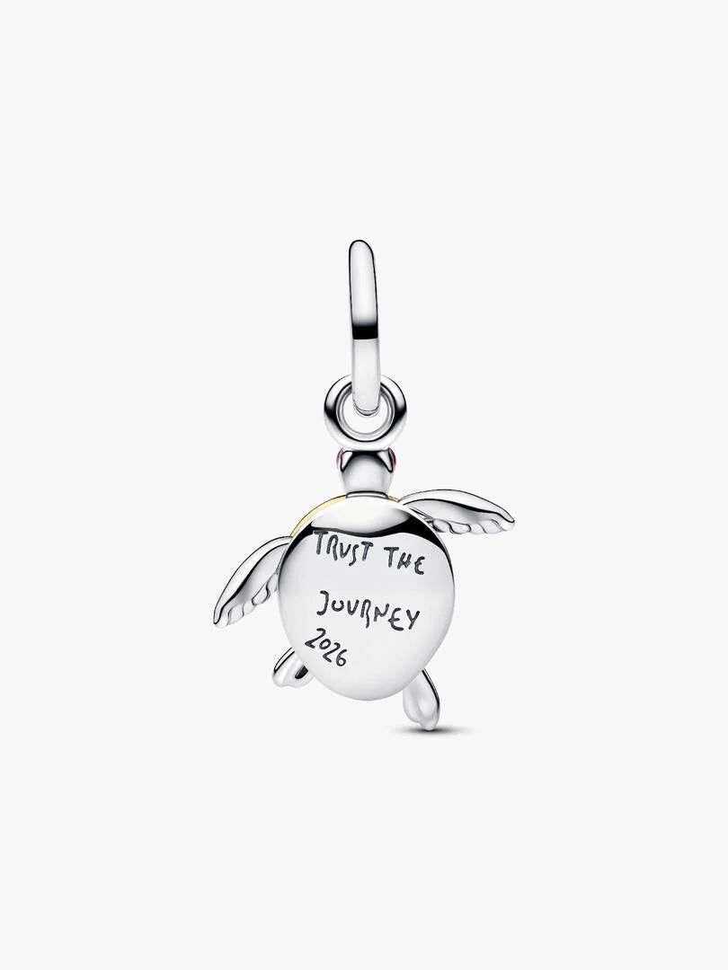 2026 Pink Sea Turtle Lab-grown Diamond Dangle Charm