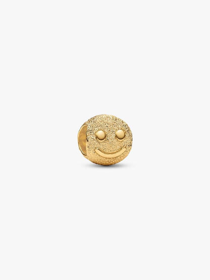 Textured Happy Face Mini Charm