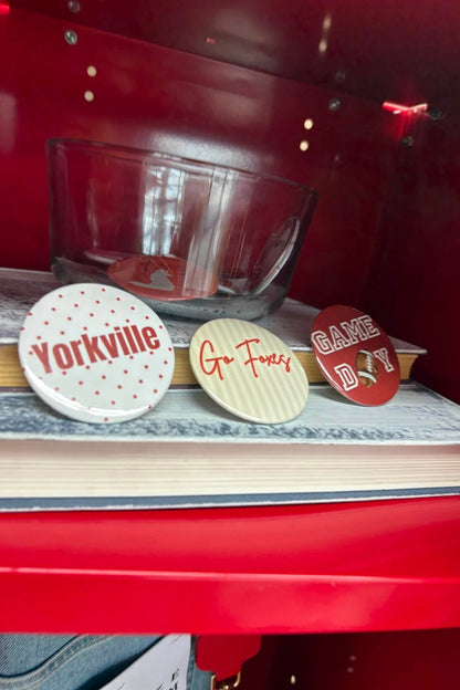 school buttons in locker