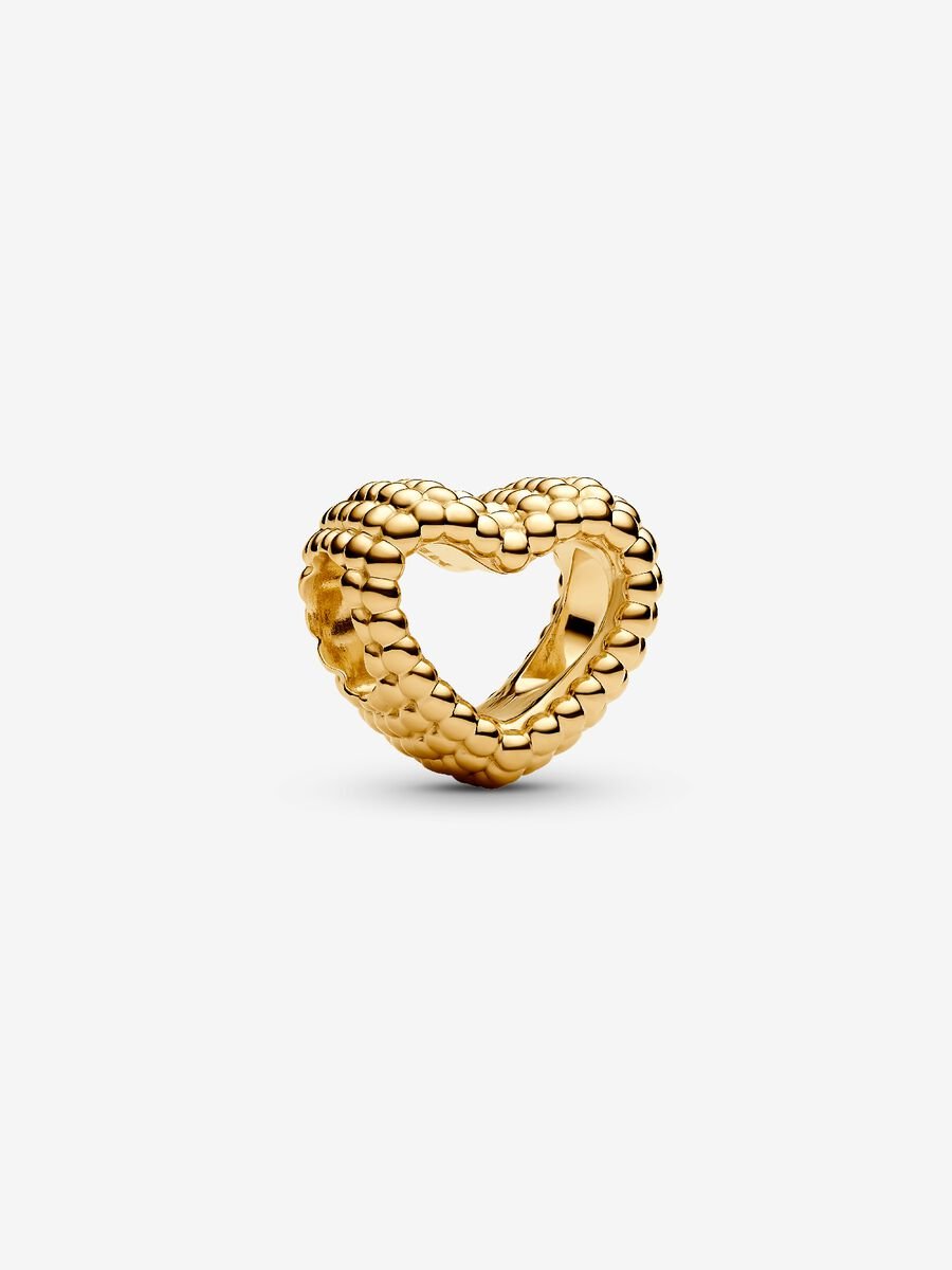 Pandora Beaded Open Heart Charm