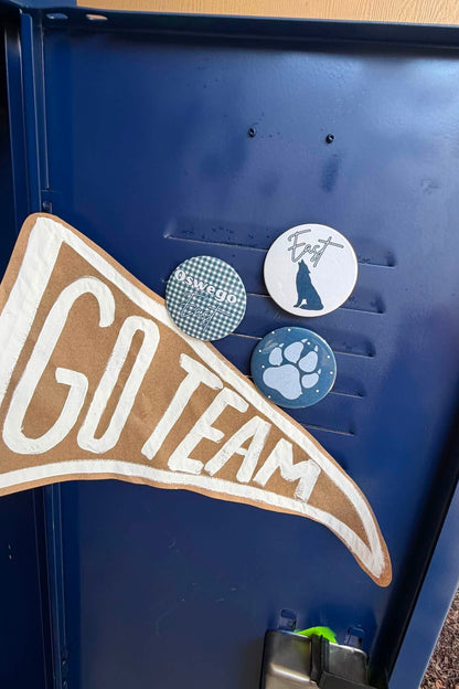 school buttons on locker