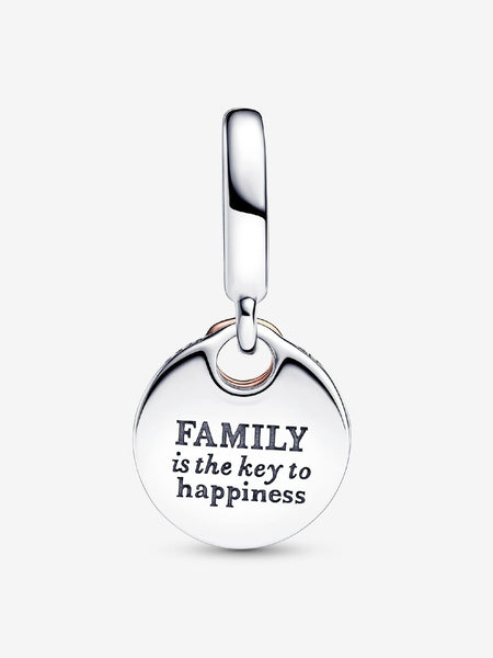Pandora Two-tone Key to Happiness Double Dangle Charm