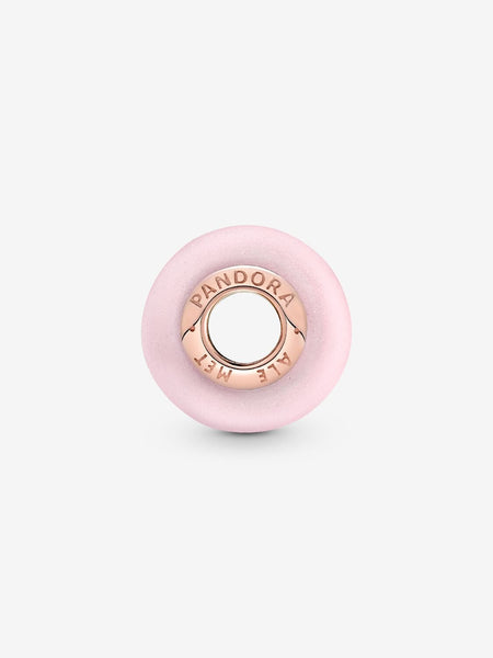 Pandora Matte Pink Murano Glass Charm