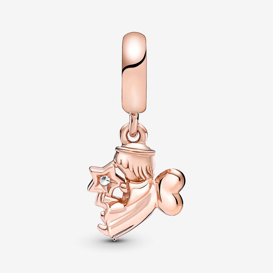 Pandora Heart Winged Angel Dangle Charm