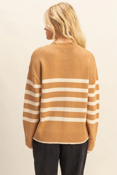 Striped Casual Crew Neck Soft Sweater