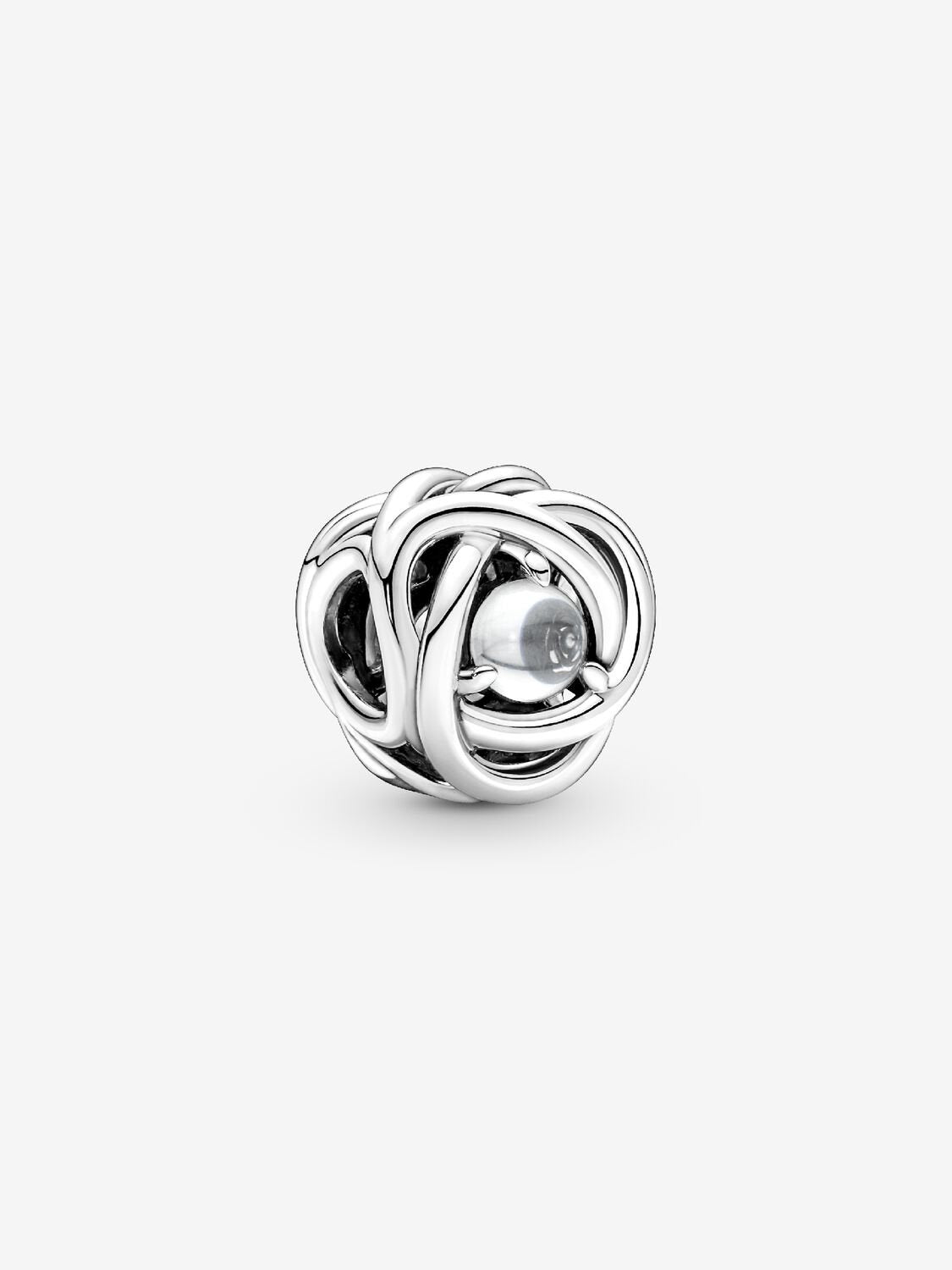 Pandora April Clear Eternity Circle Charm