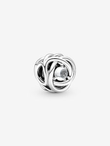 Pandora April Clear Eternity Circle Charm
