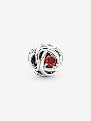 Pandora July True Red Eternity Circle Charm