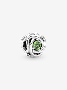 Pandora August Spring Green Eternity Circle Charm