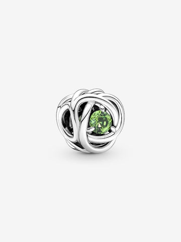 Pandora August Spring Green Eternity Circle Charm