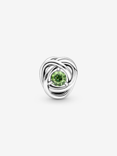 Pandora August Spring Green Eternity Circle Charm
