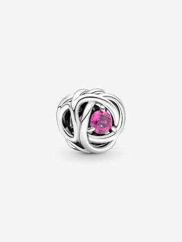 Pandora October Pink Eternity Circle Charm