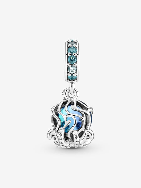 Pandora Murano Glass Cute Octopus Dangle Charm