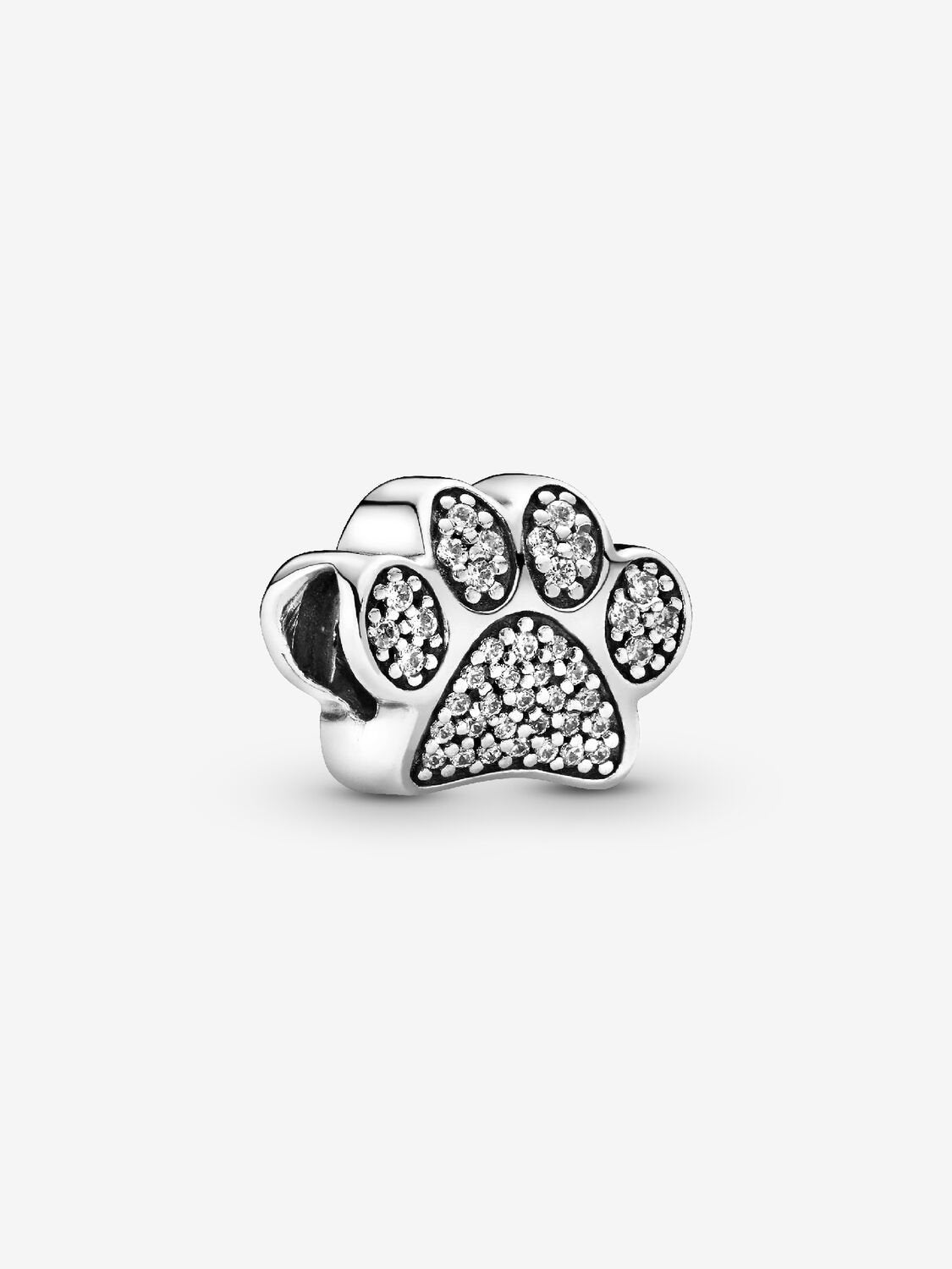 Pandora Sparkling Paw Print Charm