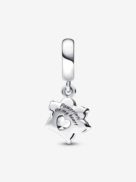 Pandora Sparkling Pet Paw Print Dangle Charm
