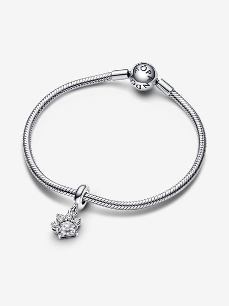 Pandora Sparkling Pet Paw Print Dangle Charm