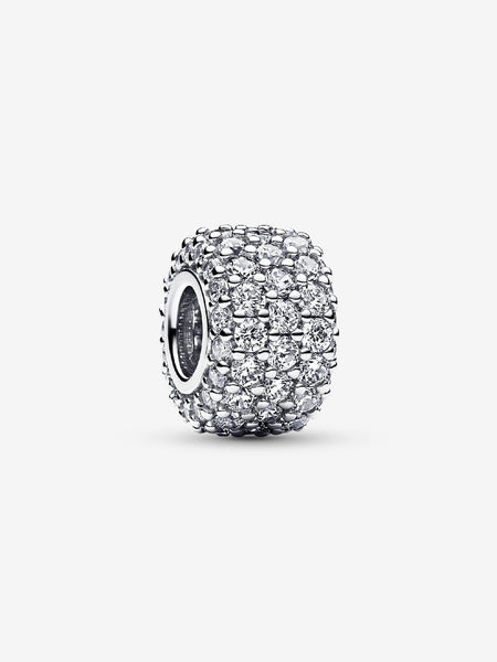 Pandora Sparkling Pavé Triple-row Charm