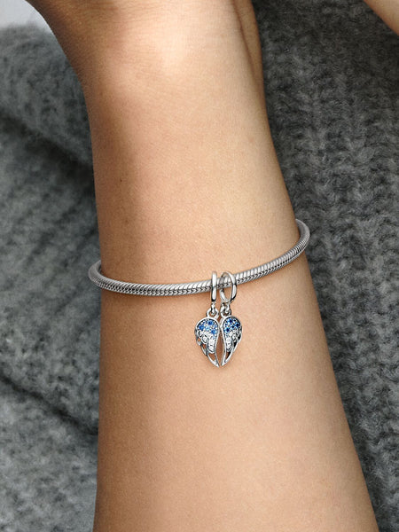 Pandora Sparkling Splitable Angel Wings Dangle Charm