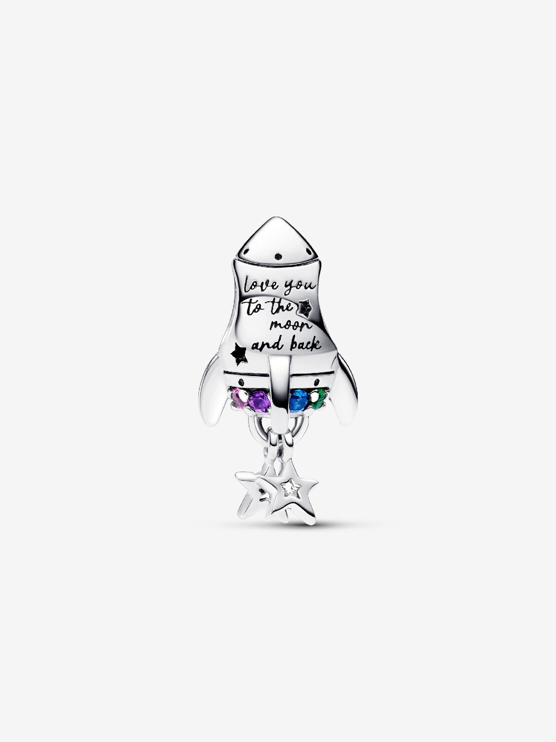 Pandora Space Love Rocket Charm