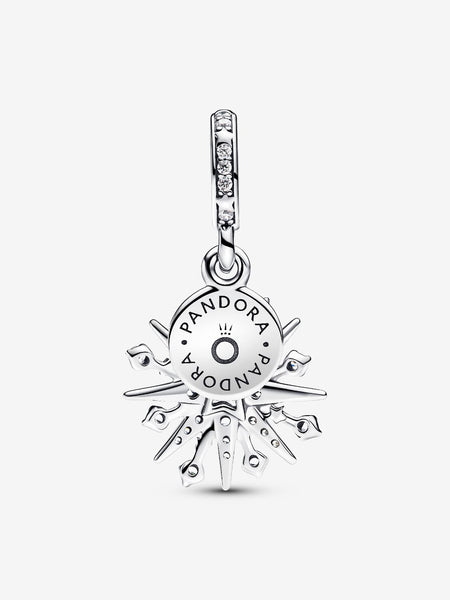 Pandora Sparkling Firework Double Dangle Charm