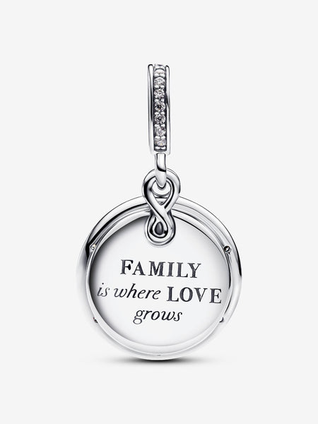 Pandora Glow-in-the-dark Infinity Tree Double Dangle Charm