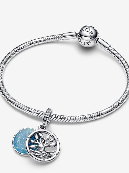 Pandora Glow-in-the-dark Infinity Tree Double Dangle Charm