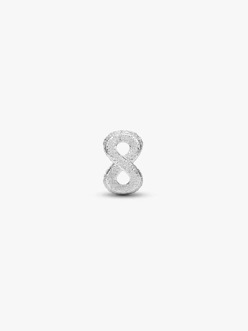 Textured Infinity Symbol Mini Charm