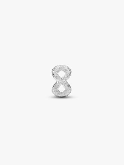 Textured Infinity Symbol Mini Charm