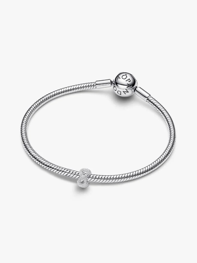 Textured Infinity Symbol Mini Charm