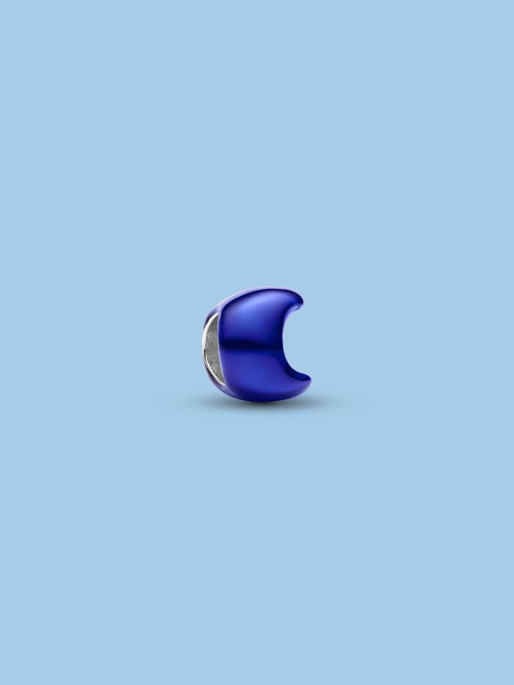 metallic blue moon charm 