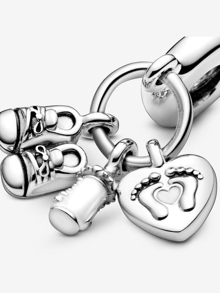 Pandora Baby Bottle and Shoes Dangle Charm