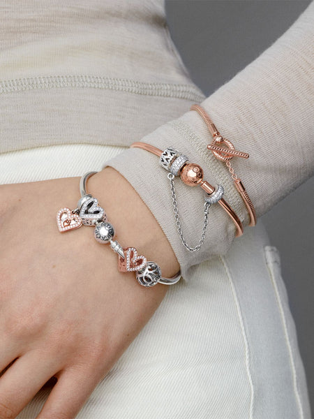 Pandora Sparkling Freehand Heart Charm