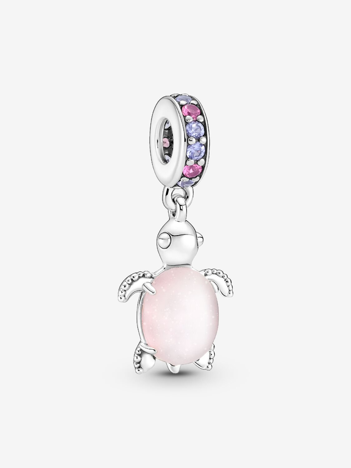 Pandora Murano Glass Pink Sea Turtle Dangle Charm