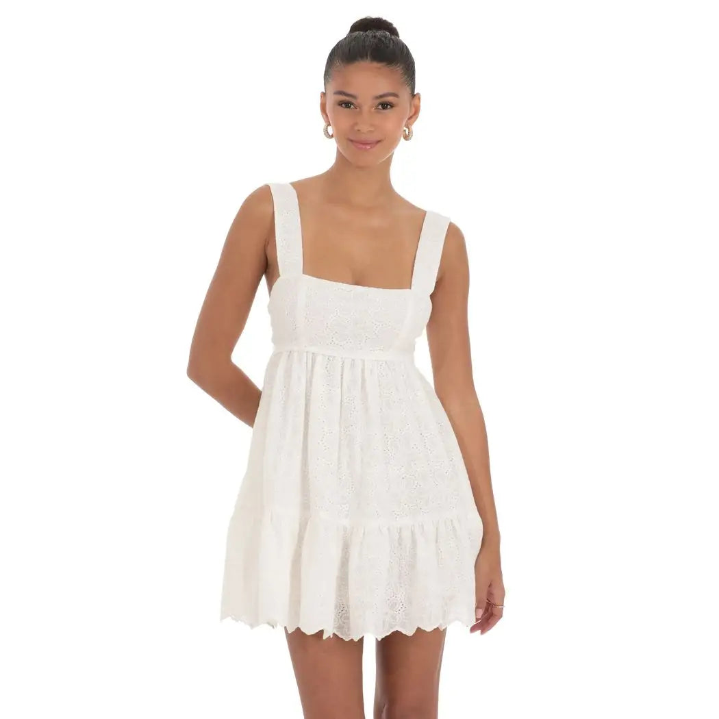 Floral Eyelet Dress