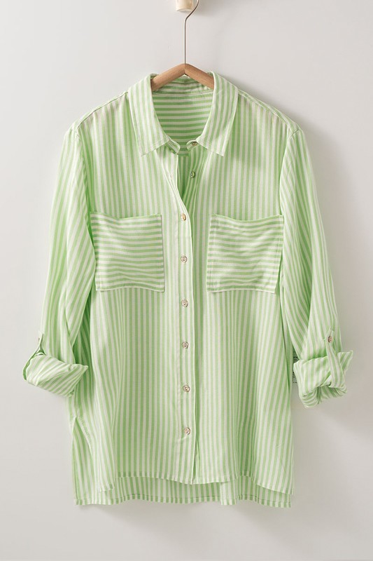 Breeze Stripe Button Up