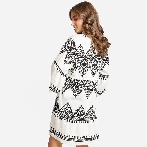 Boho Pattern Print Dress