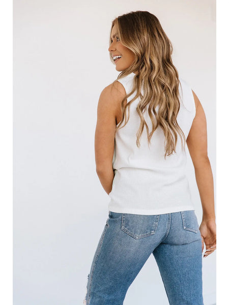 Sophia Colorblock Waffle Knit Tank