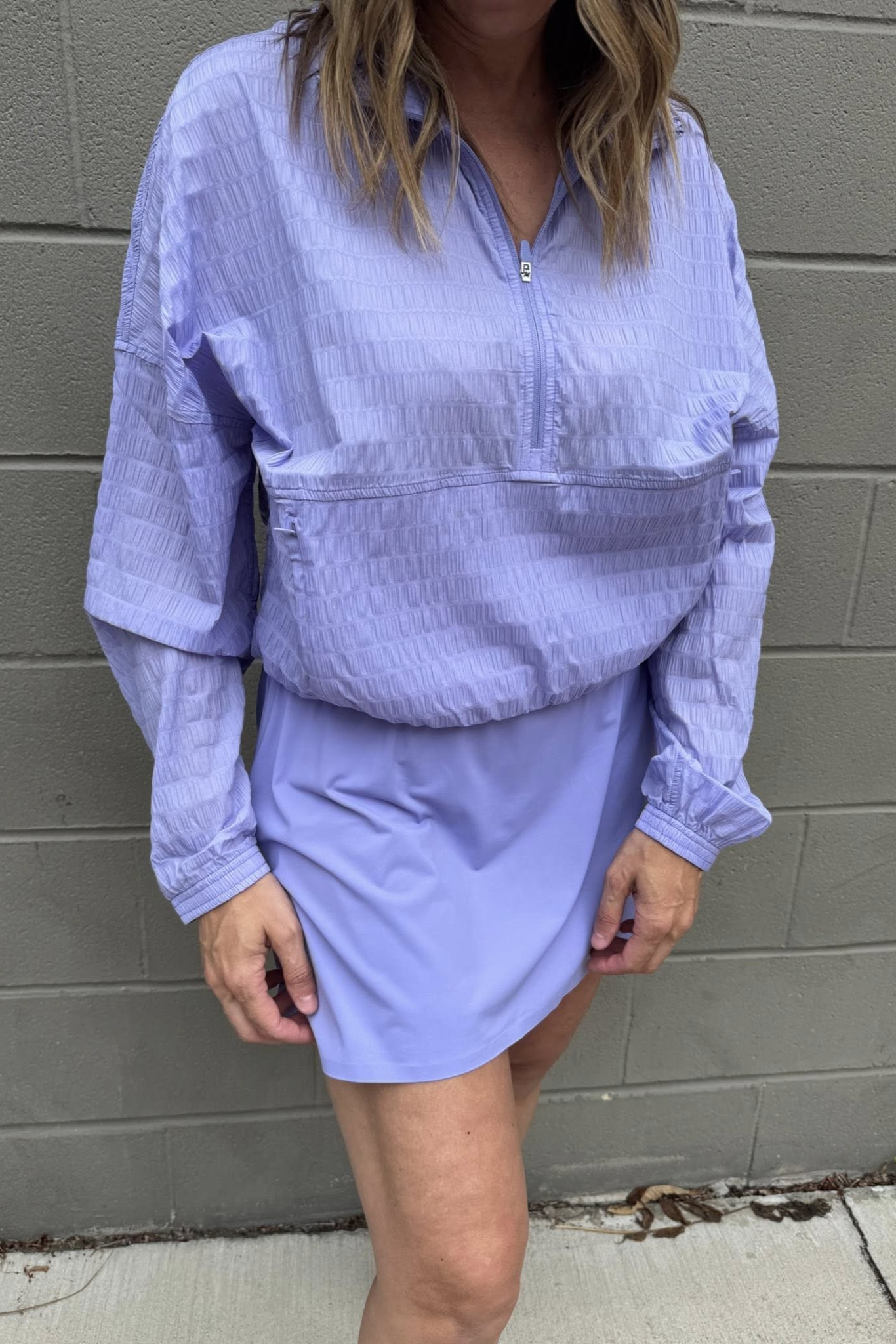 Get Moving Textured Half Zip