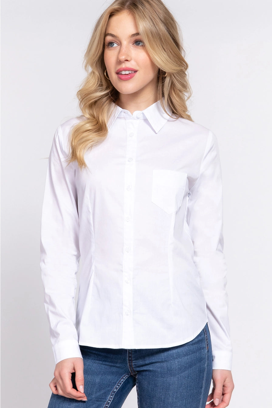 Stretch Poplin Shirt