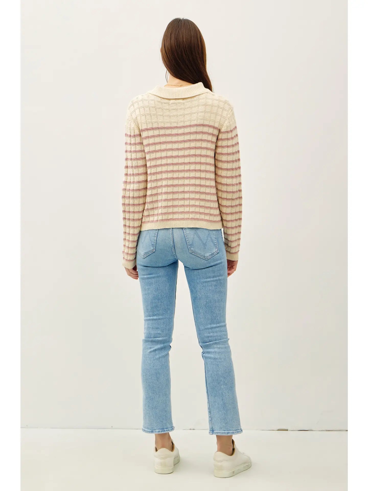 Collared Button Up Knit Cardigan