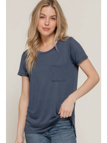 Pocket Slub Knit Tee