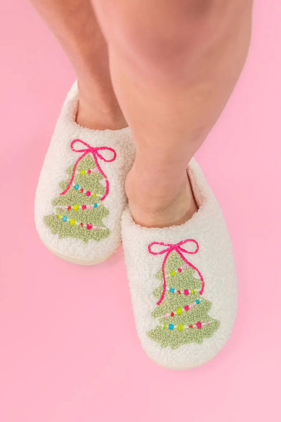 Christmas Tree Slippers