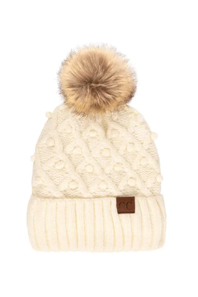 C.C Bobble Beanie Hat