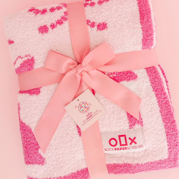 Wrapped In Bows Plush Throw Blanket