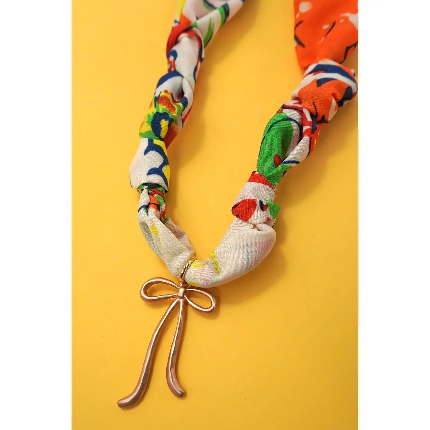 Handmade Scarf Charm Necklace