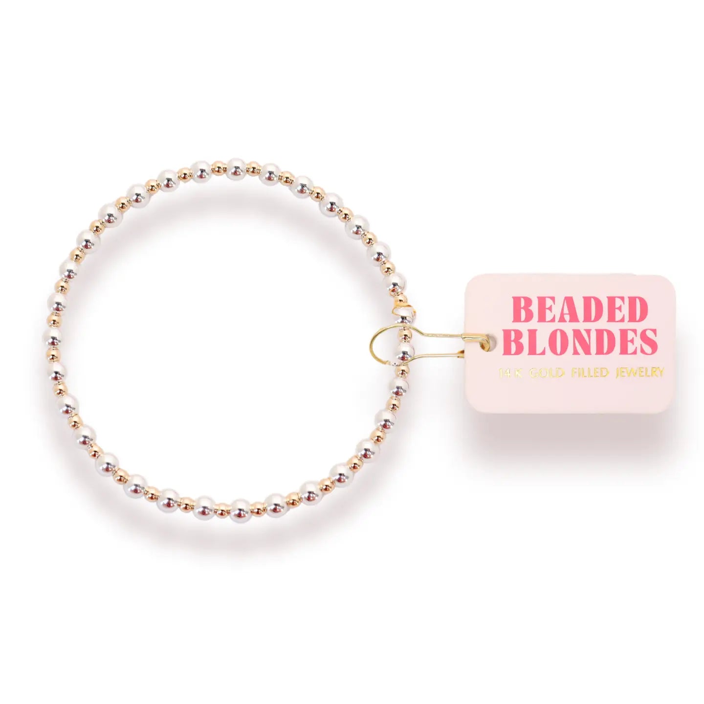 Mini Katy Bracelet in Silver with Gold