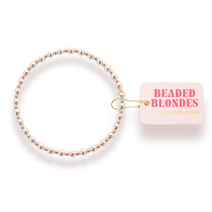 Mini Katy Bracelet in Silver with Gold