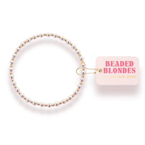 Mini Katy Bracelet in Silver with Gold