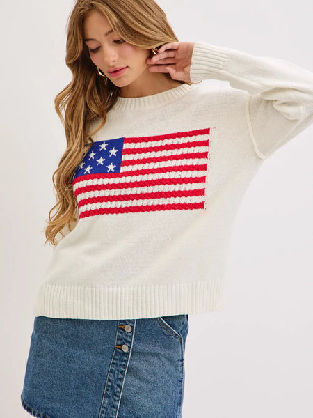 American Flag Sweater